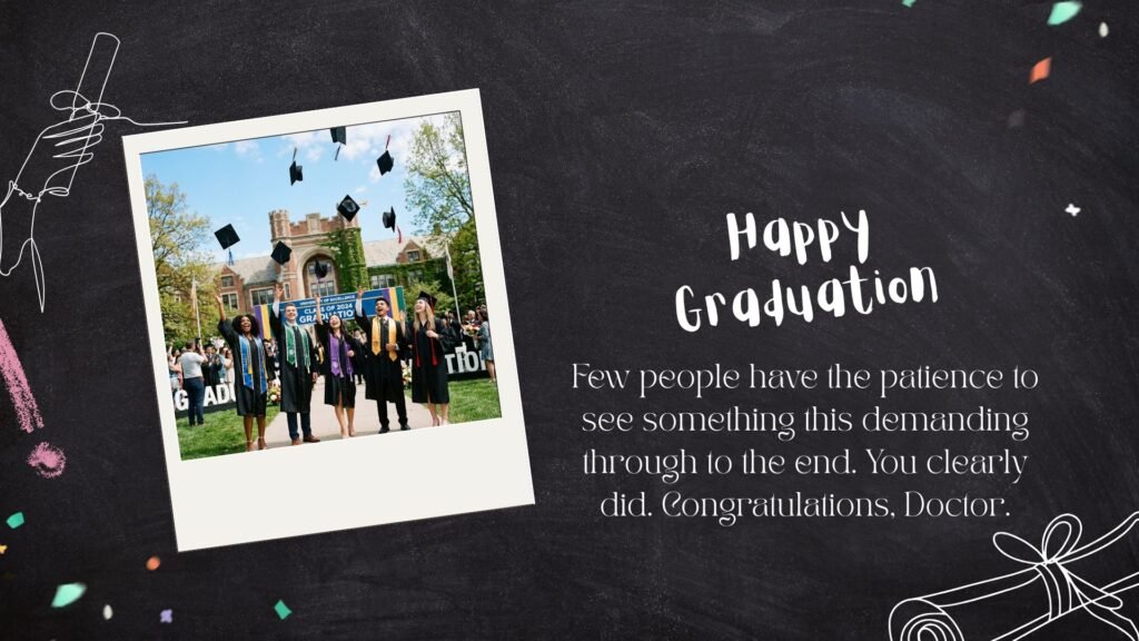 Master's or PhD Graduation Messages