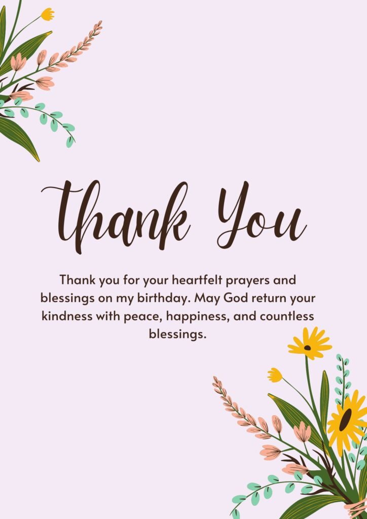 Religious and Spiritual Thank You Messages