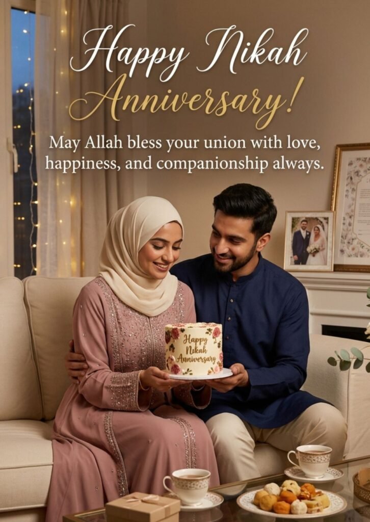 Romantic Nikah Anniversary Wishes for Husband