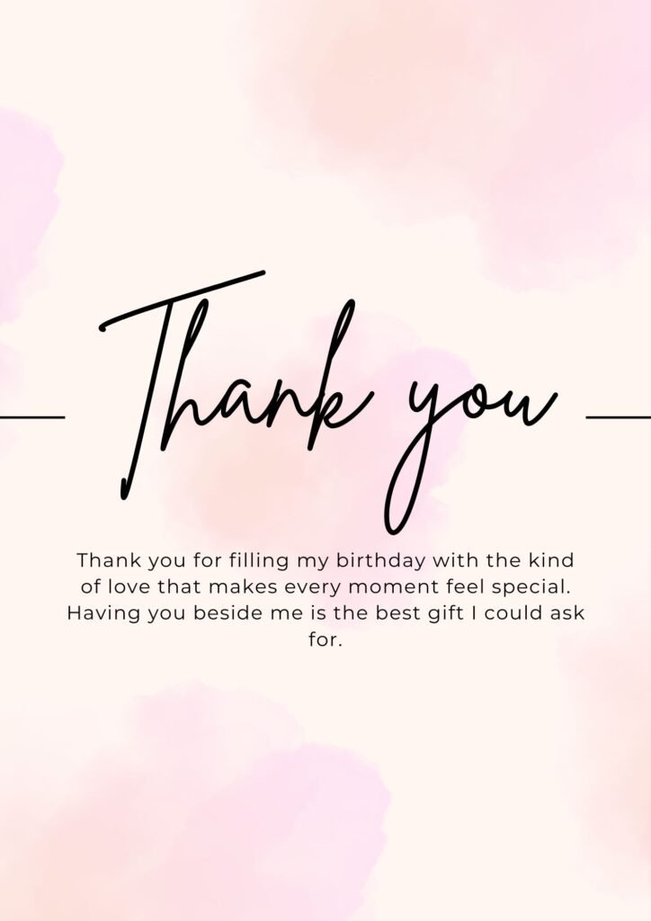 Thank You Messages for Romantic Partner