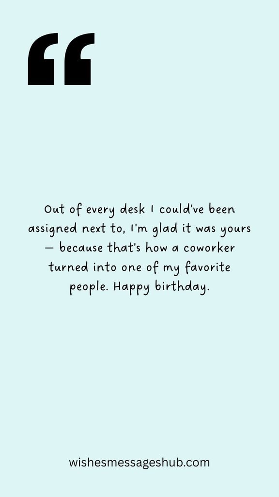 Wishes for a Coworker Who Became a Real Friend