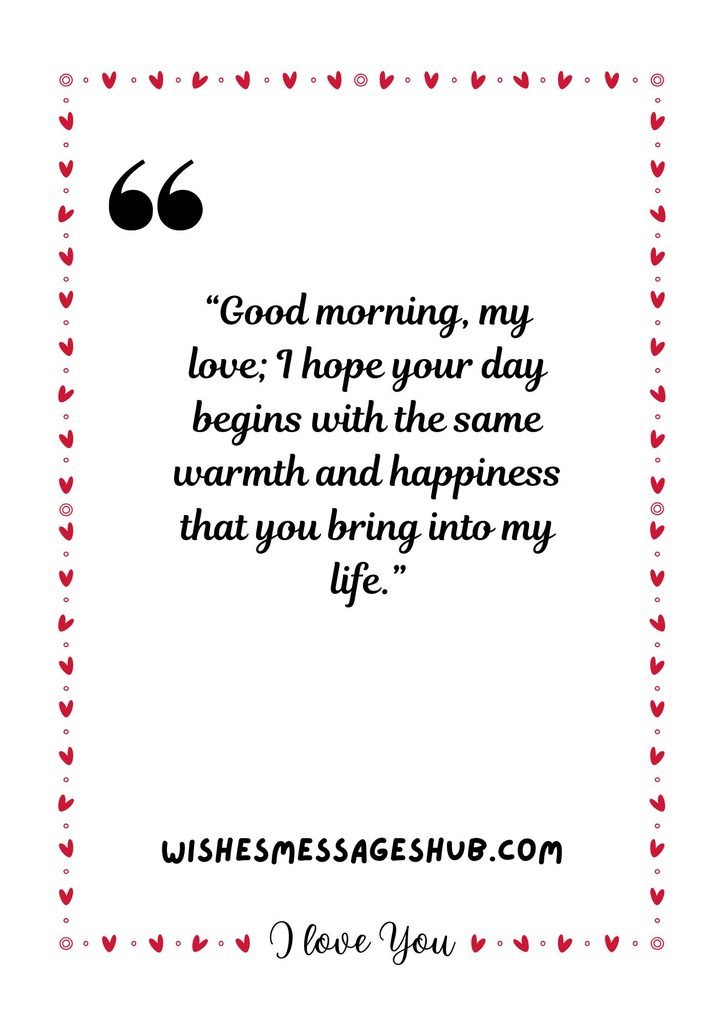 Good Morning I Love You Quotes