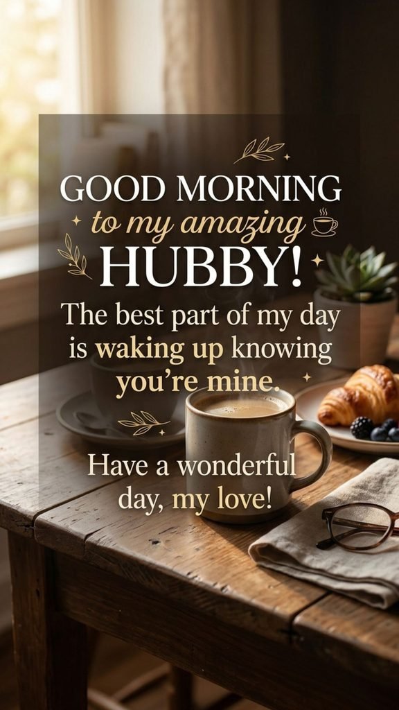 Good Morning Quotes for Hubby