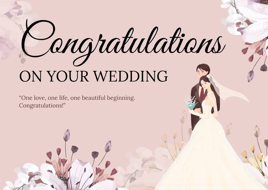 Short & Sweet Messages for a Wedding Card